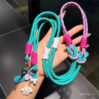 [Mặt dây chuyền ốp điện thoại] Dây đeo điện thoại dệt nhiều màu sắc mới của Hàn Quốc, kẹp đeo chéo bền bỉ cho máy ảnh DJI Little Bee, dây dài Q8LT
