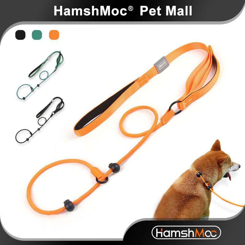 HamshMoc Dây xích chó chống đầy đủ Dây leo cao cấp Hạt an toàn kép Vòng hợp kim ngăn ngừa nghẹt thở cho tất cả các giống chó