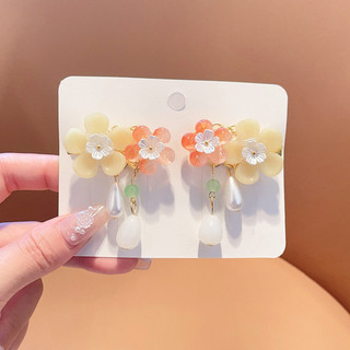 Kẹp Tóc Hoa Trung Quốc Ngọc Trai Trang Trí Ánh Sáng Sang Trọng Tinh Tế Barrettes Phụ Kiện Sinh Nhật Sân Khấu Đảng Kiểu Tóc Làm