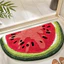 Thảm Chùi Chân Hình Trái Cây Dễ Thương, Thảm Lót Sàn Nhà Tắm/Nhà Bếp/Sofa Chống Trượt Siêu Thấm Hút