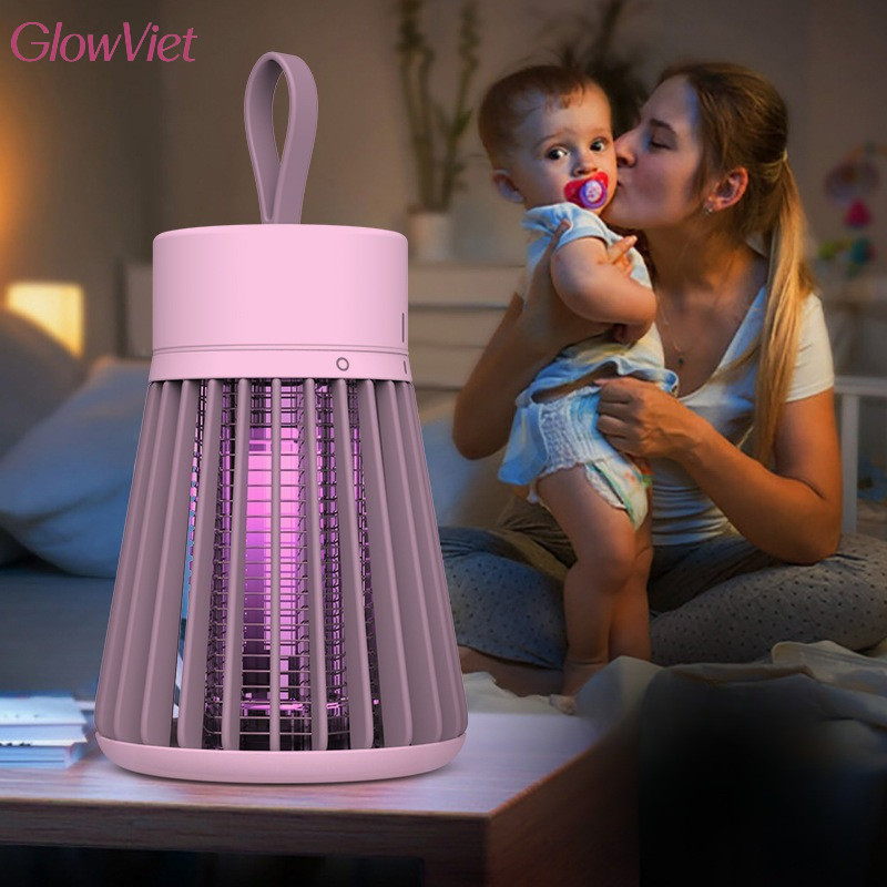 Đèn Bắt Muỗi mini,Đèn Bắt Muỗi Rạng Đông,Không Hóa Chất,Không Bức Xạ, Thiết Kế Chống Ngón Tay Chạm