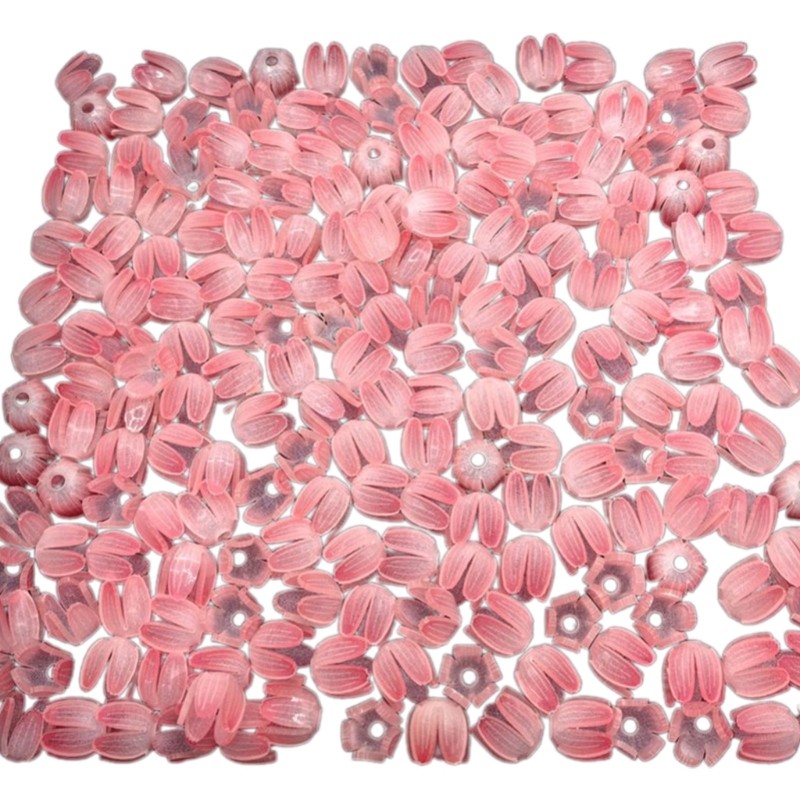 SELA 50 Chiếc Acrylic Hạt Hoa In Màu Hoa Tulip Bud Hoa Đèn Ngủ Phụ Kiện Cho Phòng Trang Trí Nhà Cửa