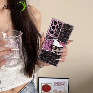 Ốp Điện Thoại HelloKitty Mát Cho Tecno Camon 40 30 Premier 18 16S 15 Air Spark 30 30C 20 20C 10 Pro 6 Go 1 2024 POP 8 5G 4G Vỏ Đô La Hồng Hoạt Hình Dễ Thương Vỏ Mềm Trong Suốt