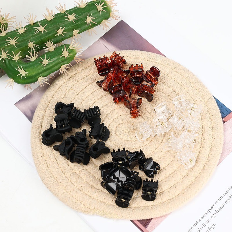 Mini Ngọt Ngào Thời Trang Kẹp Tóc Để Sử Dụng Hàng Ngày Hẹn Hò Tạo Kiểu Tóc Đen Trắng Nâu Tùy Chọn
