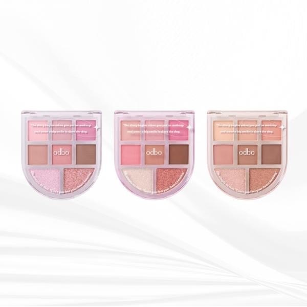 Bảng Phấn Mắt ODBO OD2023 8 Ô Cửa Sổ Romance Mood Palette  Mịn Lì, Dễ Tán