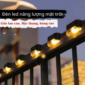 Đèn năng lượng mặt trời sân vườn gắn bậc cầu thang lan can hàng rào ban công ngoài trời - SUNND