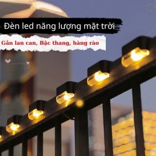 Đèn năng lượng mặt trời sân vườn gắn bậc cầu thang lan can hàng rào ban công ngoài trời - SUNND