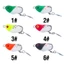 1 CÁI 3cm / 4.2g Ếch Mềm Mồi Câu Cá Ếch Mồi Nhân Tạo Mồi Mềm Móc Đôi Topwater Ray