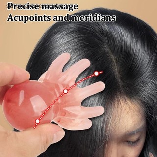 [savemoneyeveryday] Máy mát xa lược bạch tuộc bằng nhựa Máy cạo kinh tuyến Bàn chải massage da đầu Châm cứu SPA Gua Sha Dụng cụ massage sức khỏe [vn]