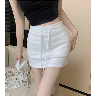 Chân Váy Chữ A Dáng Ngắn Form Ôm Chất Nỉ QC Dày Dặn Che Khuyết Điểm Đùi Có Quần Bảo Hộ Phối Dây Rút  Hivaxin