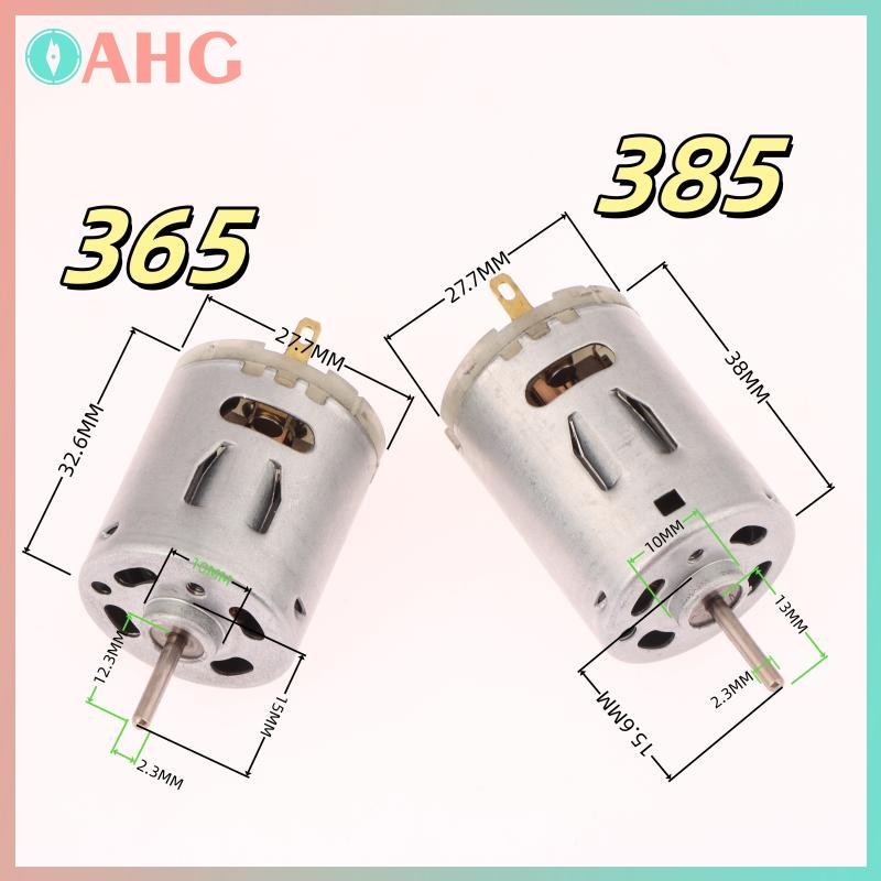 THÊM 1 Động Cơ 12V 365 385 Bàn Chải Carbon Tốc Độ Cao Động Cơ Điện DIY Quạt Micro Động Cơ Cho Máy Sấy Tóc BSS
