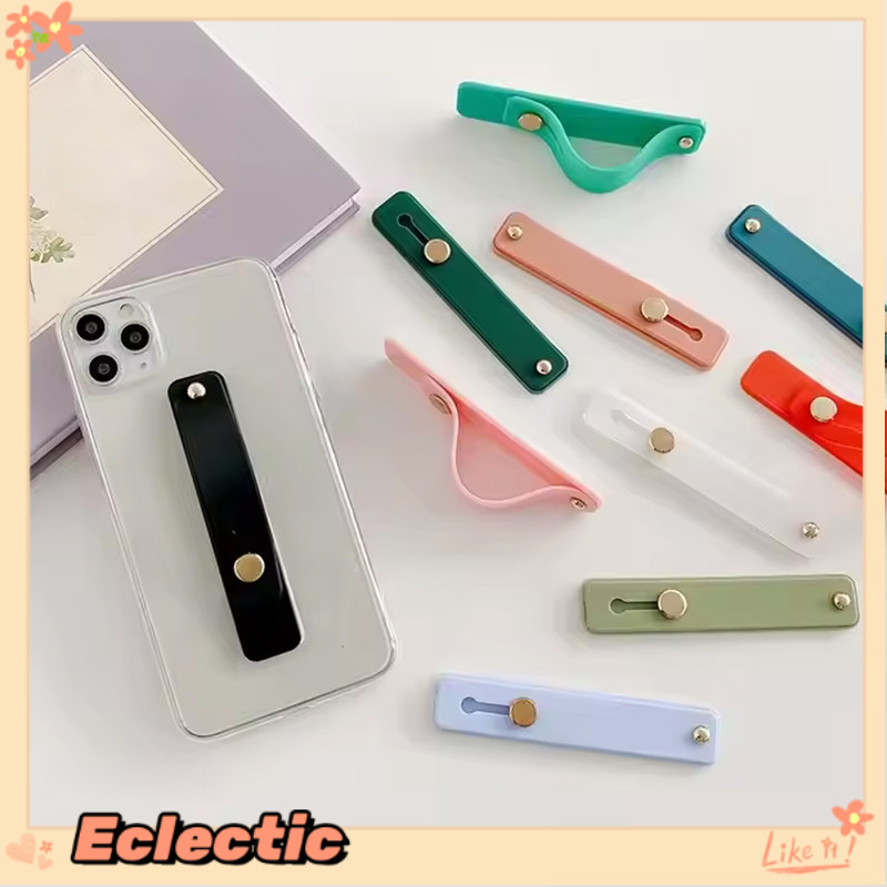- Eclectic - Giá đỡ điện thoại di động dạng nhẫn đeo tay bằng silicon có thể đẩy-kéo loại dính