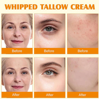 Beef Tallow Balm Natural Organic Hydrating Face Cream, Whole Body Care Face Care Tallow Face Moisturizer Skin Care