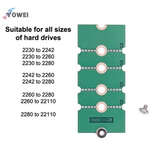 YOWEI M.2 SSD Adapter Card 2230 / 2242 / 2260 Đến 2280 Thẻ Chuyển Đa Năng Giá Nối Dài Bảng Nâng Thẻ Chuyển Đổi Thẻ VN