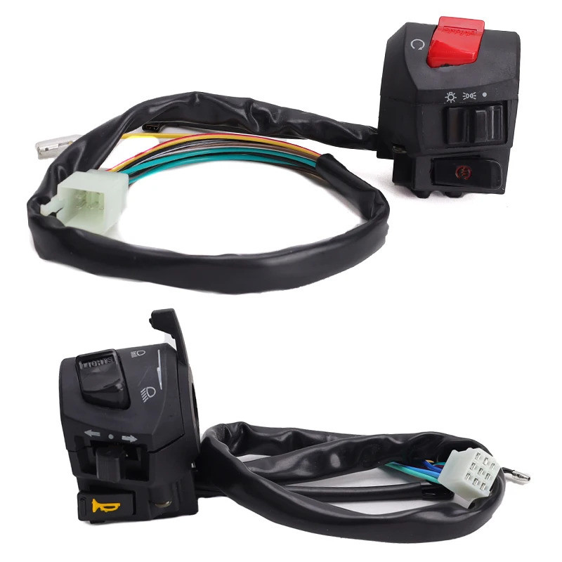 1 Chiếc 8 Inch Đa Năng Xe Máy Tay Cầm Thanh Công Tắc Có Choke Sừng Bật Tín Hiệu Đèn Pha Khởi Động Điện Tay Cầm Điều Khiển Công Tắc