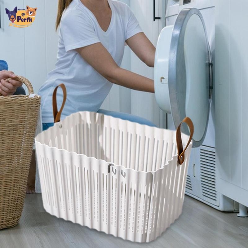 Giỏ đựng đồ tiện ích, giỏ giặt openwork hợp thời trang cho quần áo bẩn,