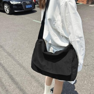 Túi Tote WOAY, Túi vải Canvas dung tích lớn, Dây đeo có thể điều chỉnh Túi đeo vai phong cách thông thường dành cho thanh thiếu niên