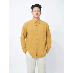 Sơ mi tay dài vạt tròn VIETTIEN SMART CASUAL vải Poly phom REGULAR VT00000376