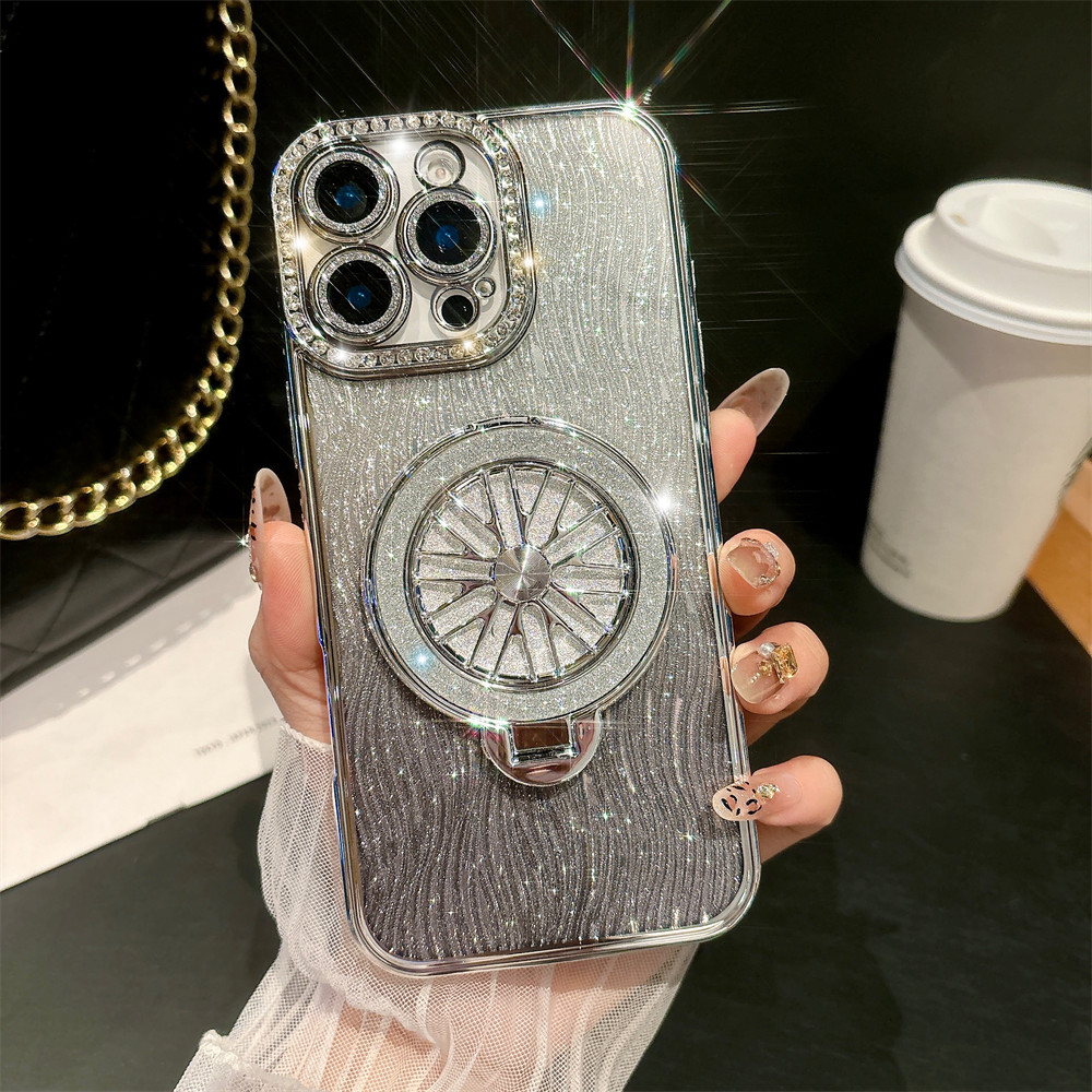 Giá đỡ con quay hồi chuyển flash khoan vỏ điện thoại cho iPhone 16 11 12 13 14 15 pro max 16 plus Ống kính Bảo vệ Camera Vỏ chống sốc Vỏ mềm điện thoại