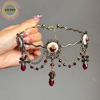 SAFENH Vintage Gothic Choker Hoa Hồng sels Vòng Cổ Dành Cho Nữ Cô Gái Thời Trang Thanh Lịch Đa Năng Vòng Cổ Trang Sức Phụ Kiện Quà Tặng Sinh Nhật VN
