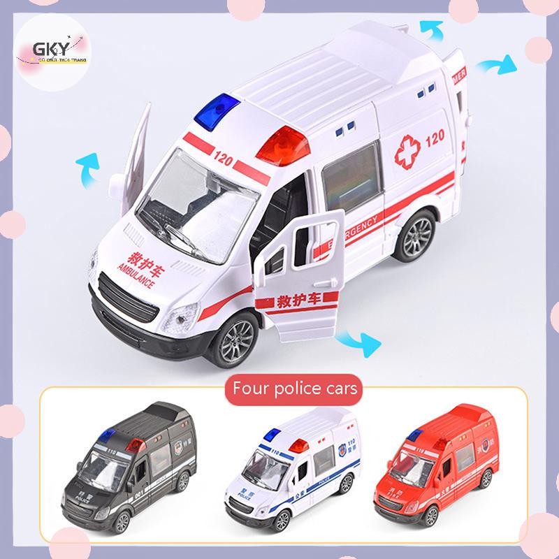 FFVN Bệnh Viện Cứu Hộ Xe Cứu Hộ Xe Ô Tô Kim Loại Mô Hình Kéo Lại Âm Thanh Và Hợp Kim Ánh Sáng Diecast Đồ Chơi Ô Tô Cho Trẻ Em Bé Trai Quà Tặng HOT
