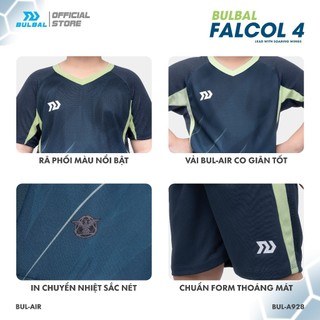 Bộ Quần Áo Bóng Đá Trẻ em Bulbal Falcol 4 chất liệu vải Bul-Air co giãn cao, thoáng mát