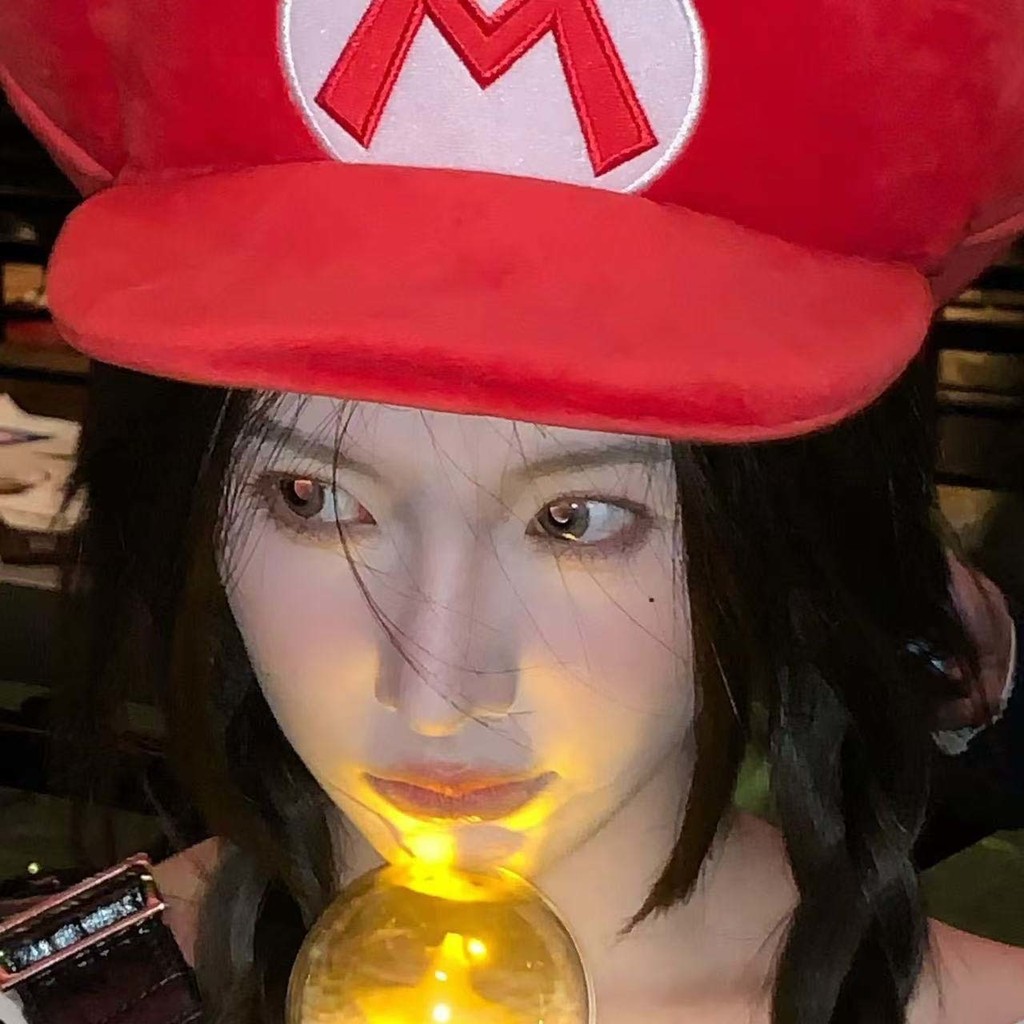 Mũ Mario, trang phục cosplay Super Mario, mũ bóng chày thời trang cho đầu lớn, unisex, hàng hóa của Universal Studios