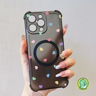 Ốp Điện Thoại Sương Tuyết Từ Tính Cho Xiaomi 17 Pro Max 15T 14T Pro Poco F8 Ultra Pro M7 5G 4G Matte Cover Dễ Thương Ins Phong Cách Nhiều Màu Sắc Tình Yêu Vỏ Túi Khí Mềm