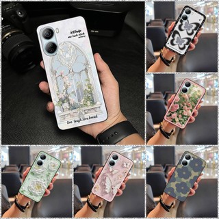 Phim Hoạt Hình Bền Đẹp Ốp lưng ZTE Libero 5G IV / Nubia Ivy Chống Bụi Bẩn TPU Túi Điện Thoại Chống Thấm Nước Bọc Toàn Bộ Chống Sốc Graffiti Hoa Tranh Sơn Dầu Mặt Sau Chống Va Đập Dễ Thương