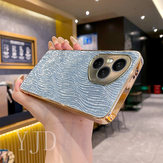 Ốp Lưng Cho Honor 400 Pro Water Ripple TPU Khung Mạ Điện Chống Rơi Vỏ Điện Thoại
