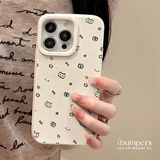 ibumpers Ốp Điện Thoại iPhone Họa Tiết Mèo Dễ Thương Đơn Giản Cho IPhone 16 15 14 12 13 11 Pro Max IP 7 8 Plus X XS XR Ốp Lưng Ống Hút Lúa Mì Phân Hủy Thân Thiện Với Môi Trường