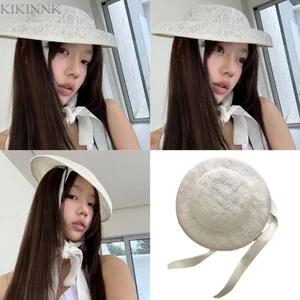Mũ ren thời trang KIKIN Mũ ruy băng có thể điều chỉnh cho các bữa tiệc trà và sự kiện lễ hội