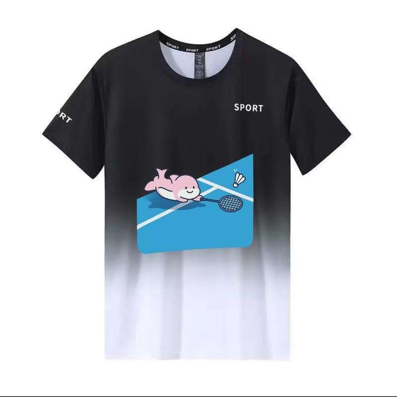 Yonex cầu lông thể thao ngắn tay mùa hè mỏng nam nữ quần áo khô nhanh, áo thun nửa tay cổ tròn theo xu hướng