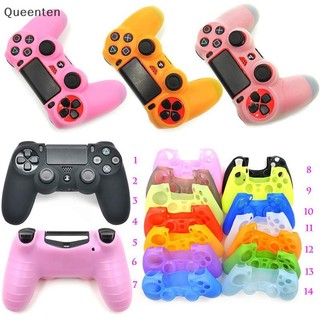 Queenten Mềm Silicone Bảo Vệ Vỏ Điều Khiển Cho 4 Bộ Điều Khiển Da Tay Cầm Chơi Game Có Cần Điều Khiển Tay Cầm Mũ QT