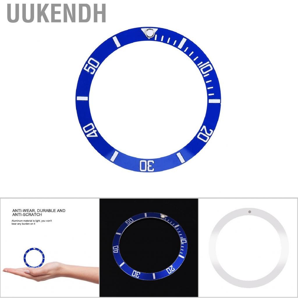 Uukendh Sonew Geramic Watch Vezel Chèn số đánh dấu Vòng tay thay thế vòng tay cổ điển (màu xanh lá cây)