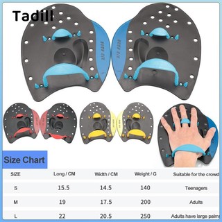 Mái chèo bơi Tadill, tay tập bơi có dây đeo điều chỉnh, tay bơi