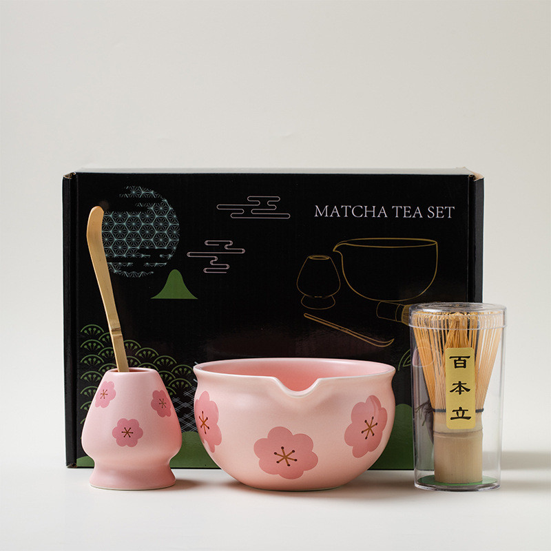 4 / 5 / 7 Bộ Máy Xay Sinh Tố Matcha Nhật Bản Với Máy Đánh Tre Matcha Bàn Chải Muỗng Cà Phê Lò Cho Cửa Hàng Đồ Uống DIY Dụng Cụ Làm Trà