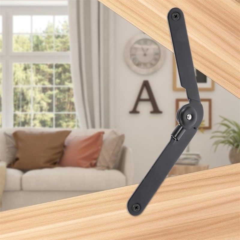 SHI Gói 2 Nắp Xoay Hạng Nặng Hỗ Trợ Sắt Bản Lề Gấp 180 Độ Cố Định Nhanh Cho Tủ Cửa Hộp Tủ