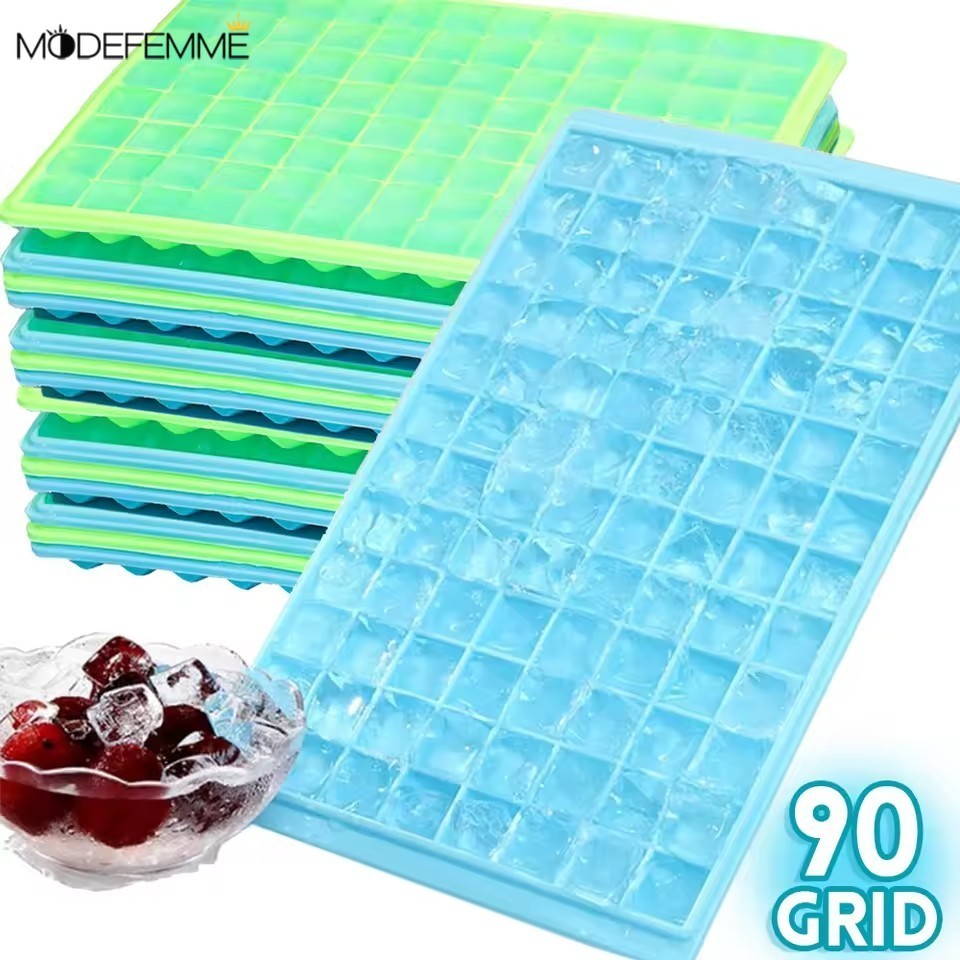 [H & L] Khuôn làm đá hình lục giác cho đồ uống dự tiệc - Khay silicon 96 ô có thiết kế tổ ong, Máy rửa chén an toàn & tiết kiệm không gian Tủ đông 1 / 2 / 3 Cái