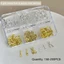6 Lưới / Hộp Mix Vàng Bạc Nĩa Thìa Bộ Đồ Ăn Hợp Kim Móng Tay Nghệ Thuật Kim Cương Giả Trang Trí Làm Móng Tay Chữa Bùa Phụ Kiện {VN}