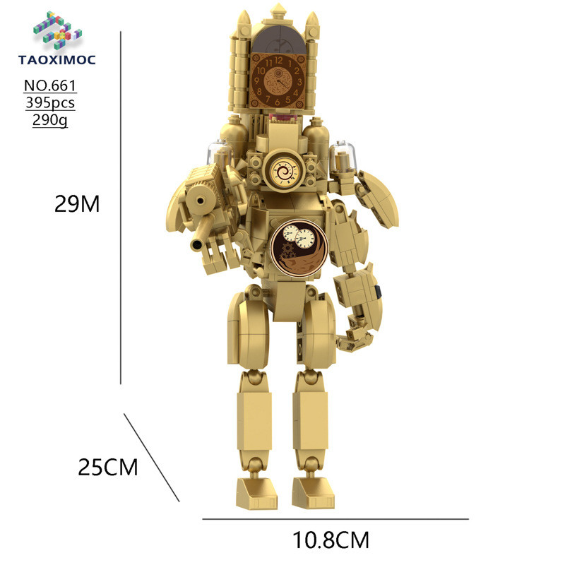 MOC Toilet Man Khối Xây Dựng Series 3.0 Titan Đồng Hồ King Đồ Chơi Giáo Dục Trẻ Em Hình