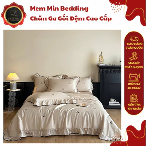 Bộ Chăn Ga Gối Chất Liệu Lụa Lạnh Mềm Mịn, Óng Mịn Và Thông Thoáng Thấm Hút Mồ Hôi - Memminbedding Luxury