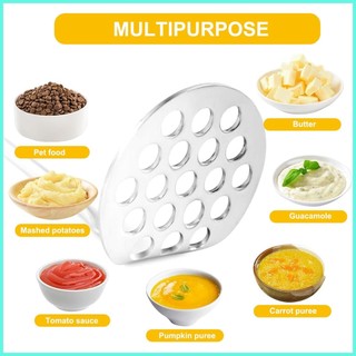 Máy nghiền khoai tây, nghiền thức ăn bằng thép không gỉ, tay cầm chống trượt, dùng cho nấu ăn và thịt xay