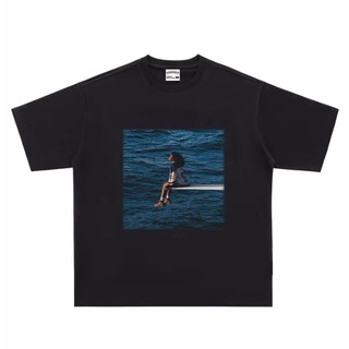 SZA Solana In Hình Áo Thun Phong Cách Mỹ Nặng 270g Cotton Nguyên Chất Tay Ngắn SOS Album Cover Rời Phố Nam Nữ