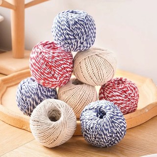 60m / cuộn Zongzi Chủ Đề Dây Cotton Thẻ Treo Dây Trang Trí Bao Bì Hộp Quà Tặng Dây Màu Retro DIY