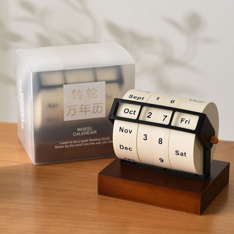 Gỗ Vĩnh Viễn Quay Để Bàn Lịch Văn Phòng Trang Trí Bàn Làm Việc Hướng Dẫn Sử Dụng Thiết Lập Ngày Để Bàn Cán Lịch Quà Tặng Sáng Tạo Trang Trí Nhà