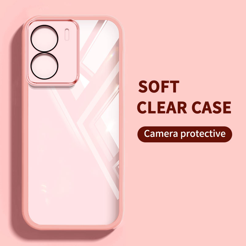 Ốp Điện Thoại Trong Suốt Màu YBD Cho OPPO A5X Hon Full Coverage Camera Có Bảo Vệ Ống Kính Vỏ Mềm Silicon