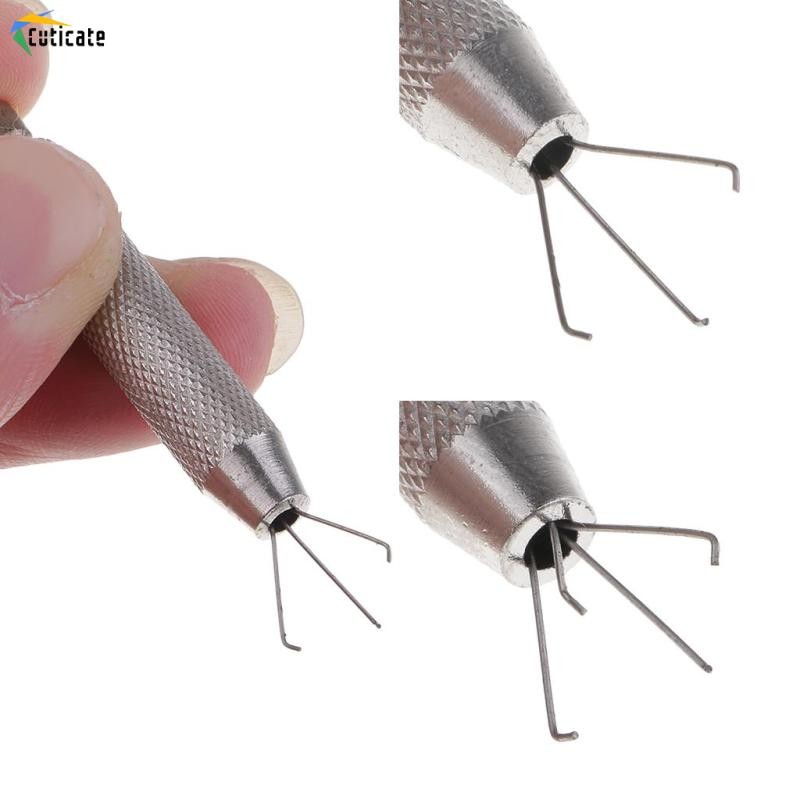 Cutate 4 - Prong Bead Ball Diamond Grabber Holder Body Piercing Tools for Easy Pickup