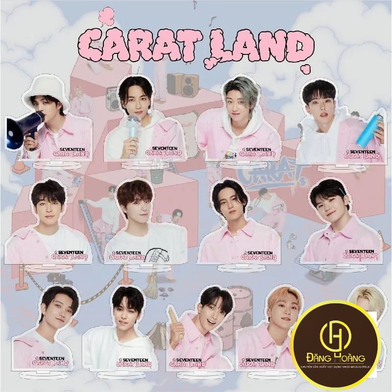 Mô hình Standee Seventeen JUN JEONGHAN JOSHUA HOSHI WONWOO WOOZI DK ...