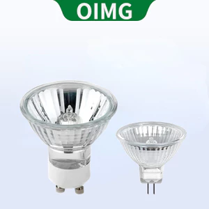 Bóng đèn Halogen OIMG Đèn pha có thể điều chỉnh độ sáng 30°/ Chùm góc Gu10 Mr16 Mr11 Gu4 Ac220v Dc12v Vỏ kính 2 chân 20w-50w Trắng ấm